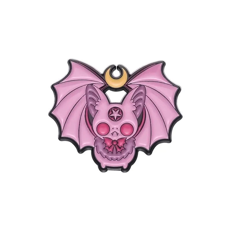 Cartoon Style Cute Cowboy Style Bat Skull Alloy Stamping Stoving Varnish Unisex Brooches