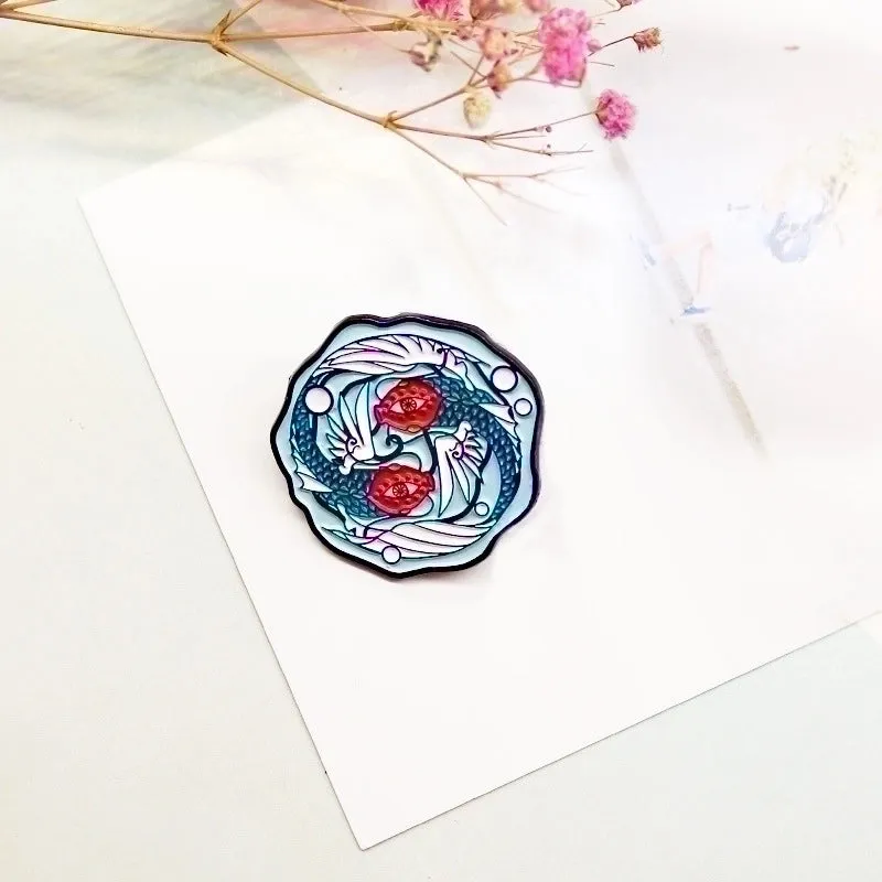 Cartoon Style Pin Animal Alloy Printing Unisex Brooches