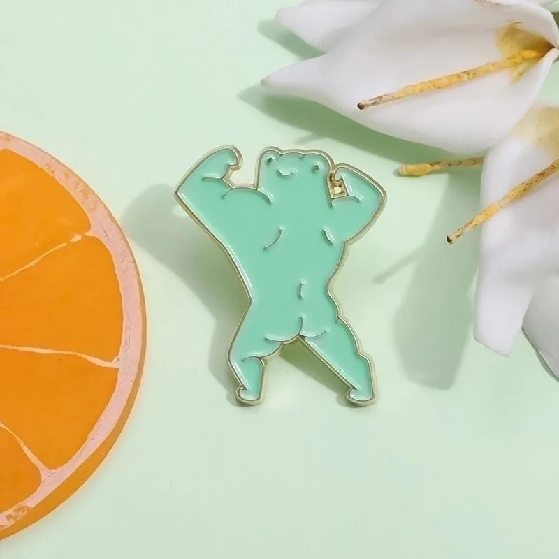 Cartoon Style Simple Style Pin Frog Alloy Plating Unisex Brooches