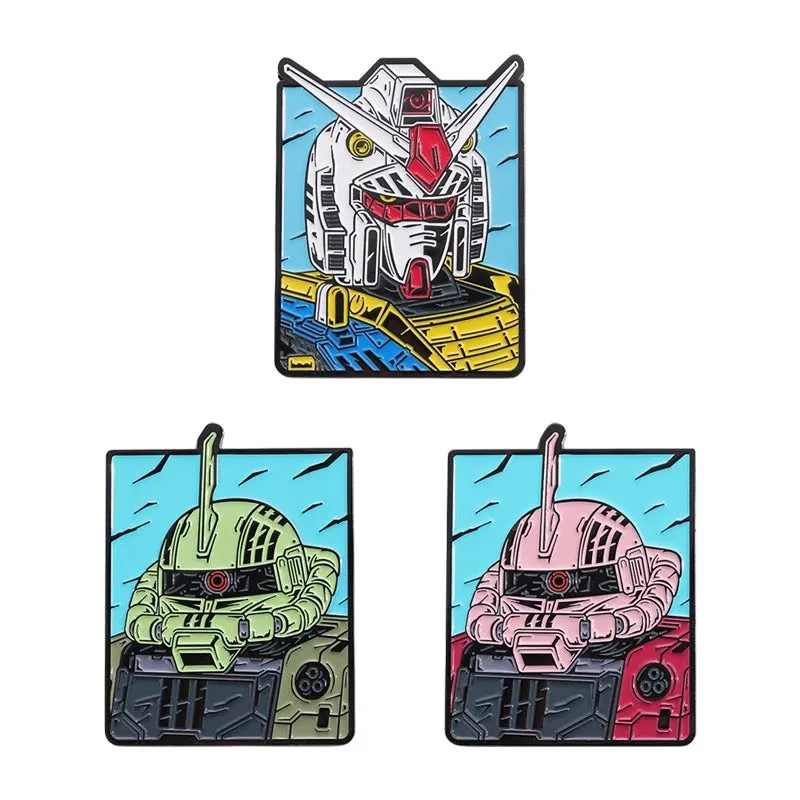 Cool Style IG Style Pin Mecha Zinc Alloy Stoving Varnish Plating Unisex Brooches