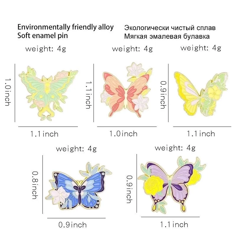 Fairy Style Original Design Cowboy Style Butterfly Alloy Stoving Varnish Plating Women's Brooches