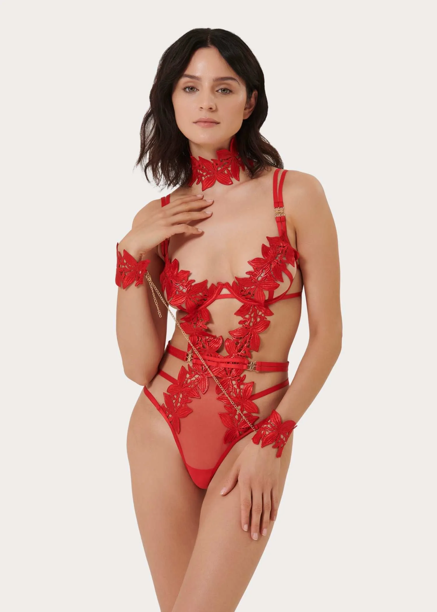 Ophelia Cuffs (Red)
