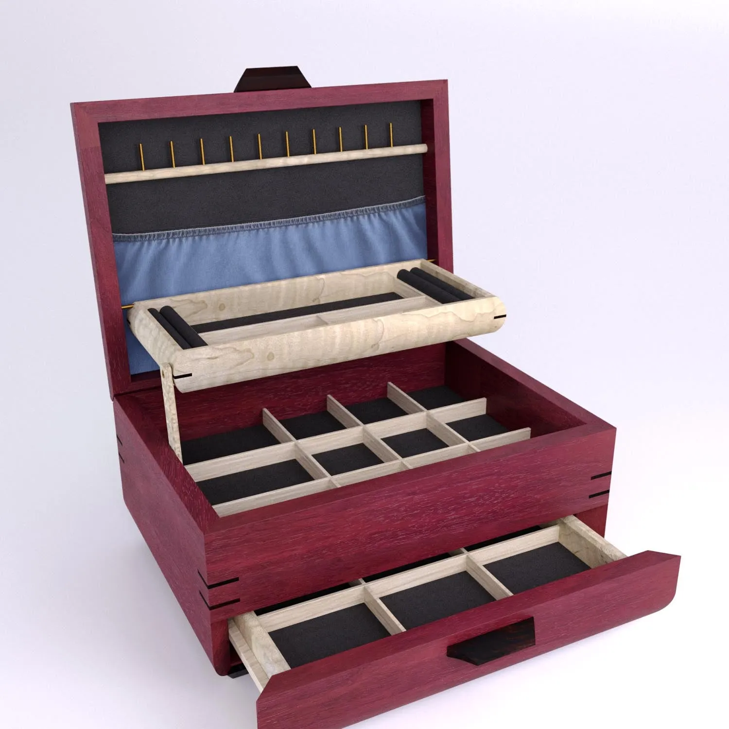 Sophisticated Large Jewelry Box (Chest)
